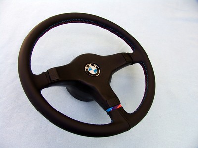 BMW M TECHNIC 1 STEERING WHEEL, E24 M6, E28 M5, E30 M3, NEW NAPPA