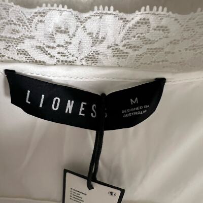 Lioness Vintage Ballerina Porcelain White Lace Trim Sleeveless Maxi Dress  Size M | eBay