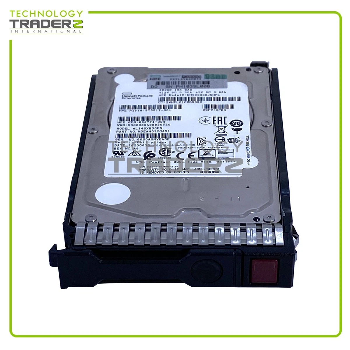 300GB HP SAS 15K com: SFF - HDD Hard RPM HPE 12G SC Drive