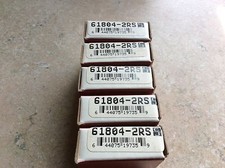 5-Consolidated bearings 61804-2RS ,30day warranty, free shipping lower 48