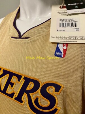 KOBE BRYANT Los Angeles Lakers 2008-09 GOLD Authentic MITCHELL
