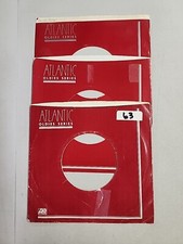 45 RPM 7" RECORD SLEEVES CO. SLEEVE 3 PACK SEE PHOTOS - Atlantic SLV160