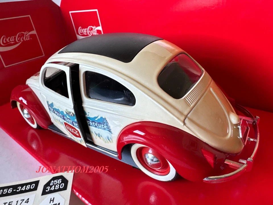 SOLIDO 9511 - VOLKSWAGEN COCCINELLE 1958 DECORAZIONE COCA COLA 1/18° - Immagine 4 di 4