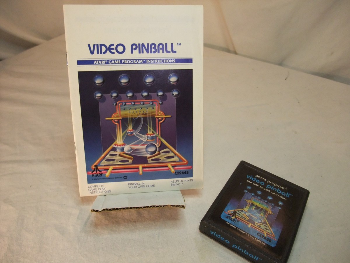 Jeu Atari 2600 Video Pinball (1981) - CX2648 - Édition Picture Label, Bon état