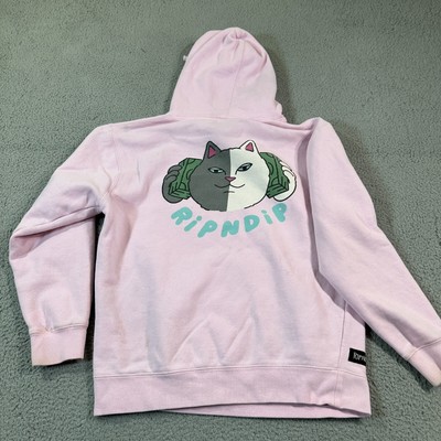 Ripndip Hoodie Men M Pink Money Stacks Cat Casual Men | eBay