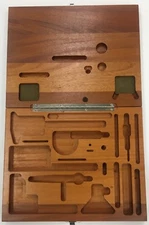 Mitutoyo 950-911 Tool Kit Set CASE ONLY - Mahogany