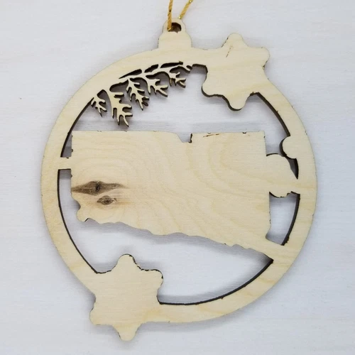 HappyWoodProducts Connecticut Ornament - Thumbnail 5