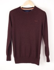 SUPERDRY Men No54 Cotton Cashmere Knit Jumper Sweater Top Size S