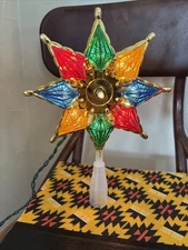Vintage Bob Ho Christmas Tree Topper Multi Color 1993 Works Great