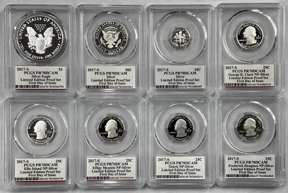 2017-S 8-pc Limited Edition Proof Set PF70DCAM John Mercanti SIGNED - Image 2 of 2