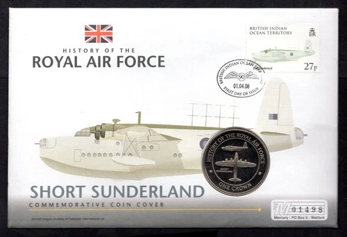 GB - 2008 History of the Royal Air Force Short Sunderland PNC Coin Cover