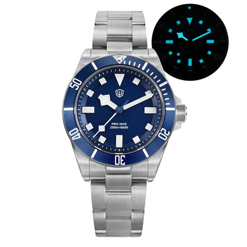 Watchdives WD1969 Pro Dive Watch VH31 Quartz Sapphire 20Bar 200m Waterproof