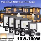LED Fluter mit Bewegungsmelder 10W-100W Strahler Scheinwerfer Außen Lampe Garten