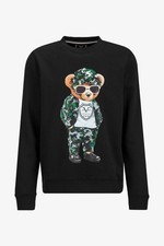 19V69 ItaliaNICO BIG T - Sweatshirt - black militarry by Versace Gr L