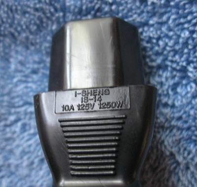 I-SHENG 10A 125V 77 in E55943 Power Cord (Canon Printer?) FK4-3387