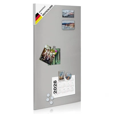 Metall Magnettafel grau Memoboard Pinnwand magnetisch Magnetboard Magnetwand Neu - Bild 1 von 4