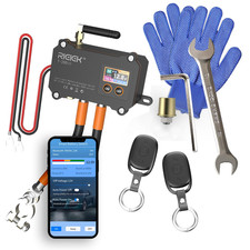 12V Universal Remote  APP Control Battery Disconnect Switch, Large Current Car