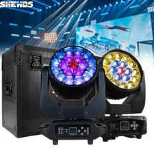 19x15W/19x20W LED RGBW Moving Head Light Beam Wash Zoom Or Case Party Show Disco