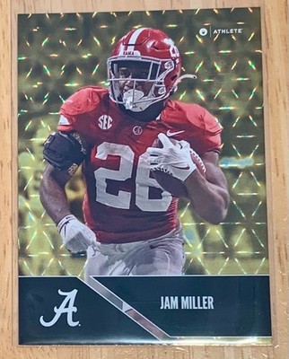 Jam Miller 2024 Onit Gold Triangles Holo Parallel Alabama Crimson Tide