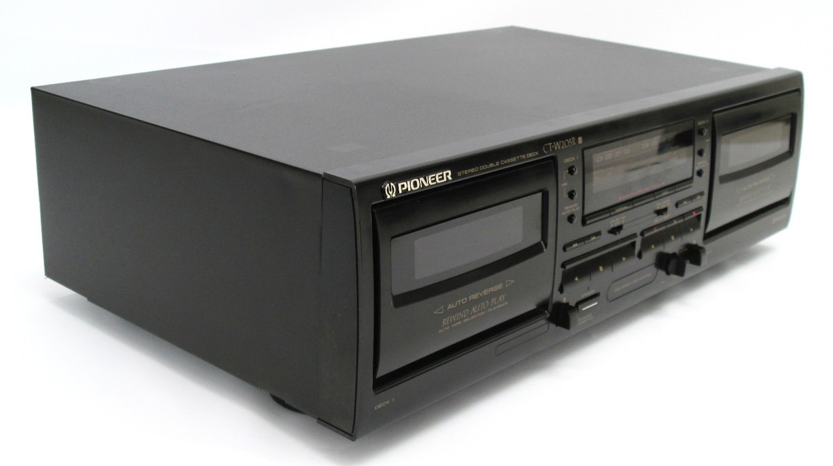 Pioneer CT-W205R Stereo Double Dual Cassette Tape Deck Player w