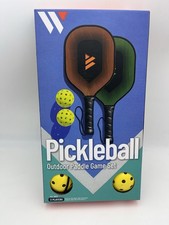Wildside Pickleball Outdoor Paddle Game Set 2 Paddles/2 Balls New In Box.