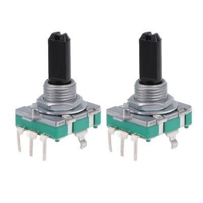 360 Degree Rotary Encoder Code Switch Digital 5 Pins 20mm D-Shaft 2Pcs