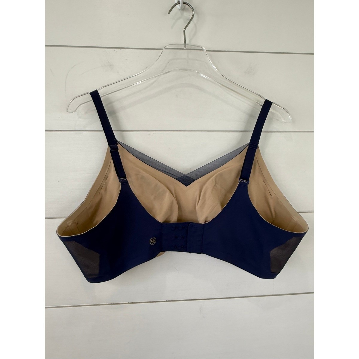 Honeylove Wireless Contour Bra Navy Adjustable Straps Lightly Lined XL Wireless View 5