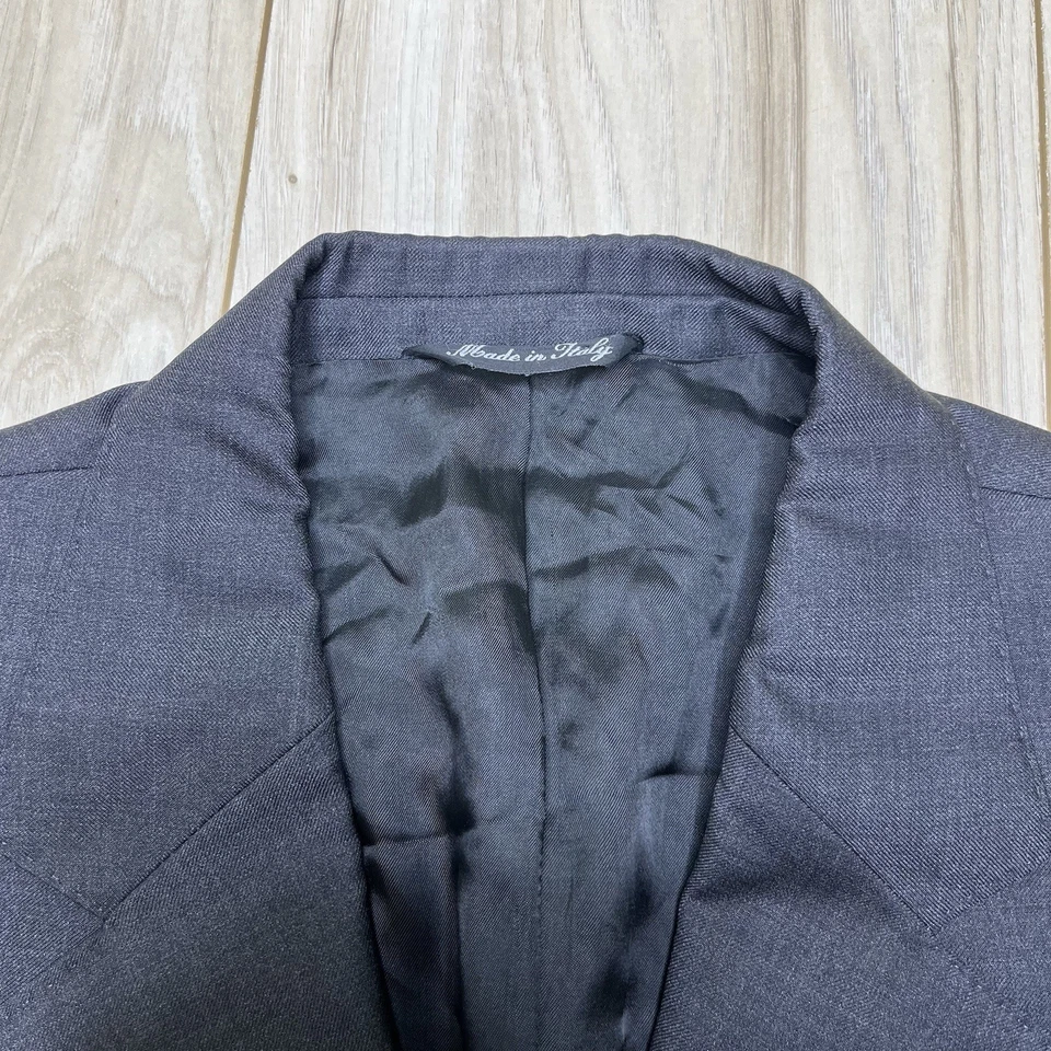 Abrigo deportivo de lana Luciano Barbera traje blazer chaqueta para hombre talla EU 52 (US 42) gris Foto 2 de 4