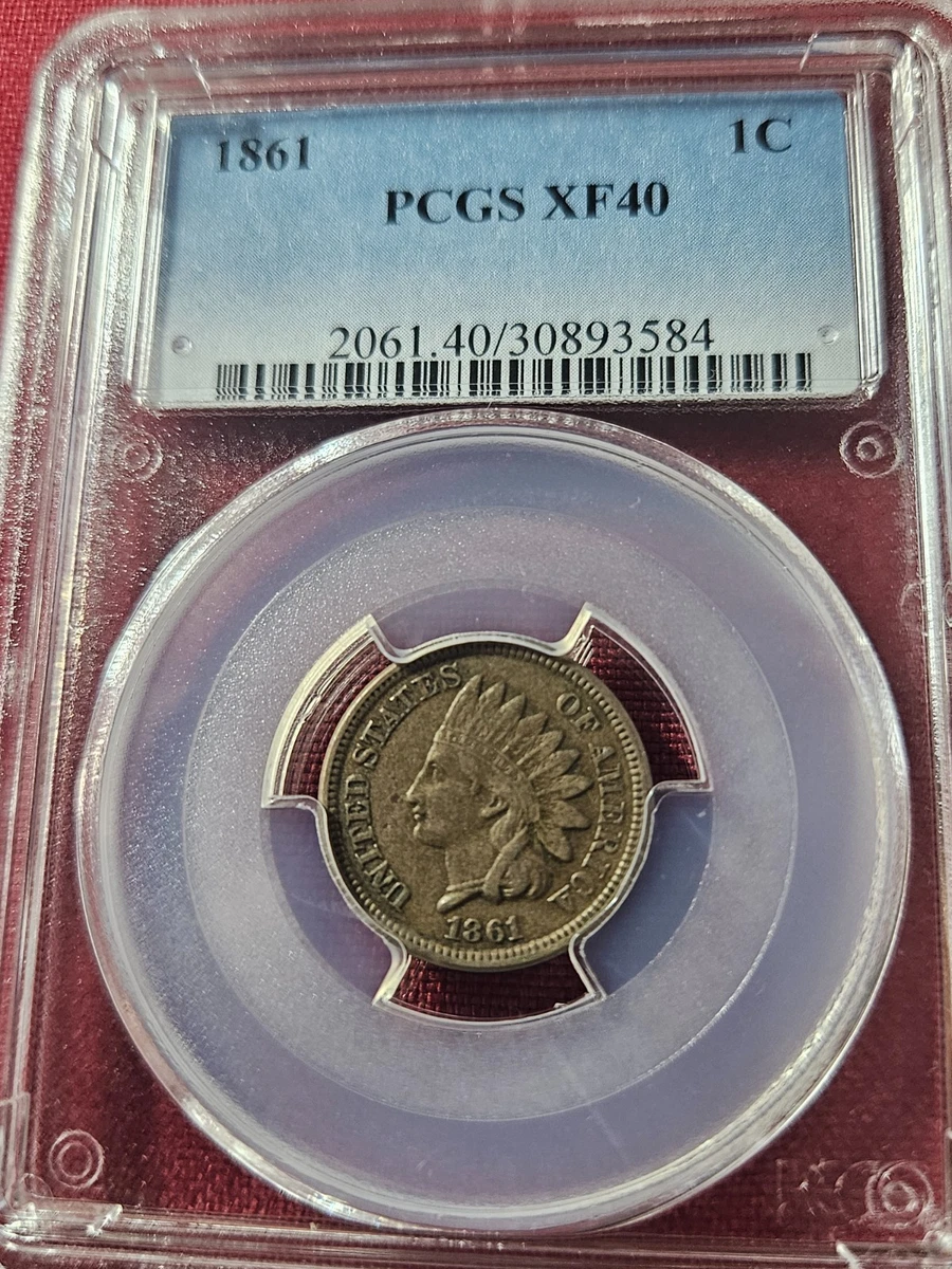 XF 40 Graded Indian Head Small Cents (1859-1909) for sale | eBay