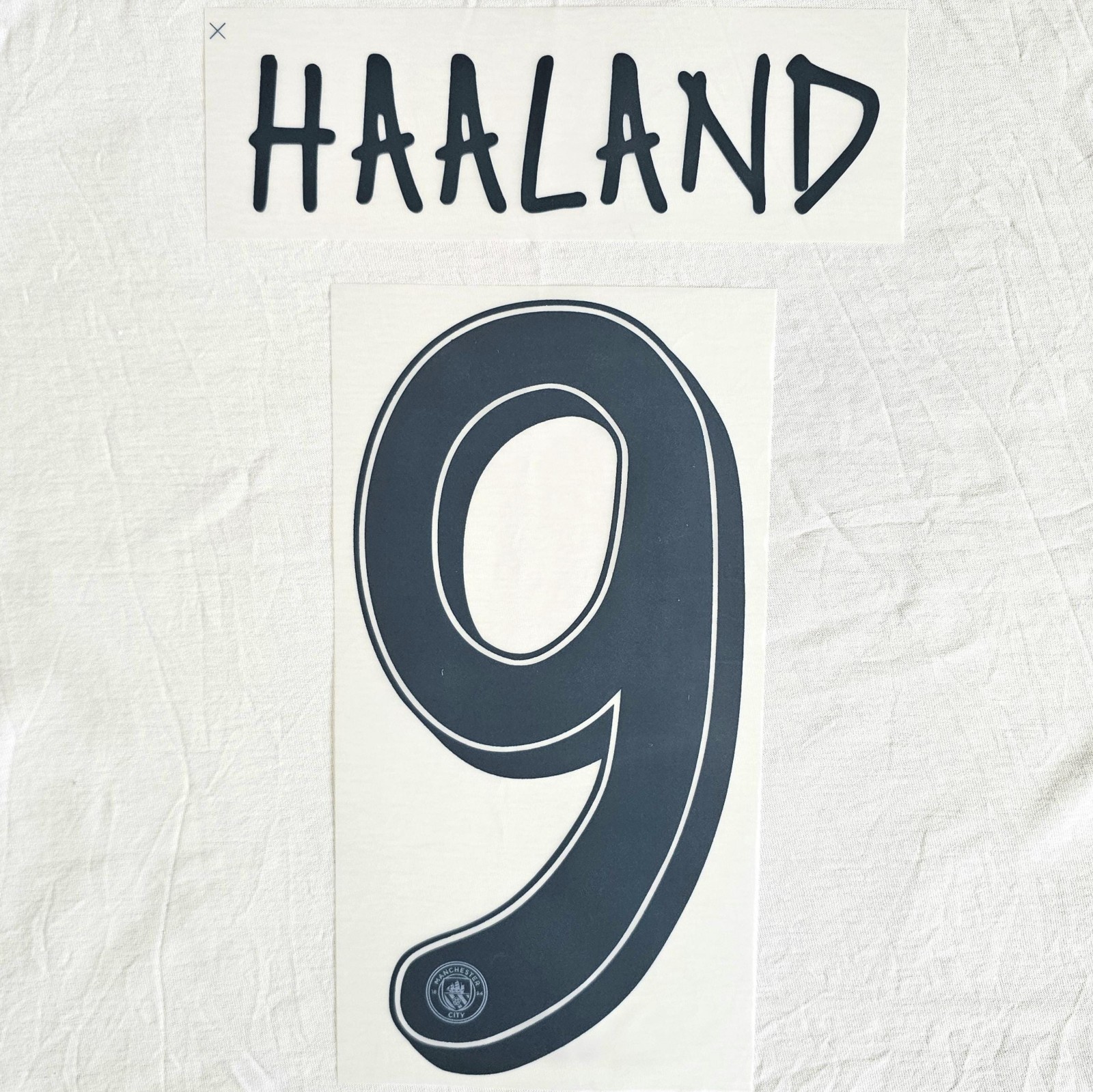 Haaland #9 2024-2025 Man City Champions League Heat Transfer Nameset
