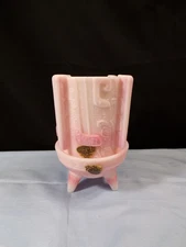 Fenton Pink Rosalene Glass Chou Ting Ceremonial Fairy Lamp