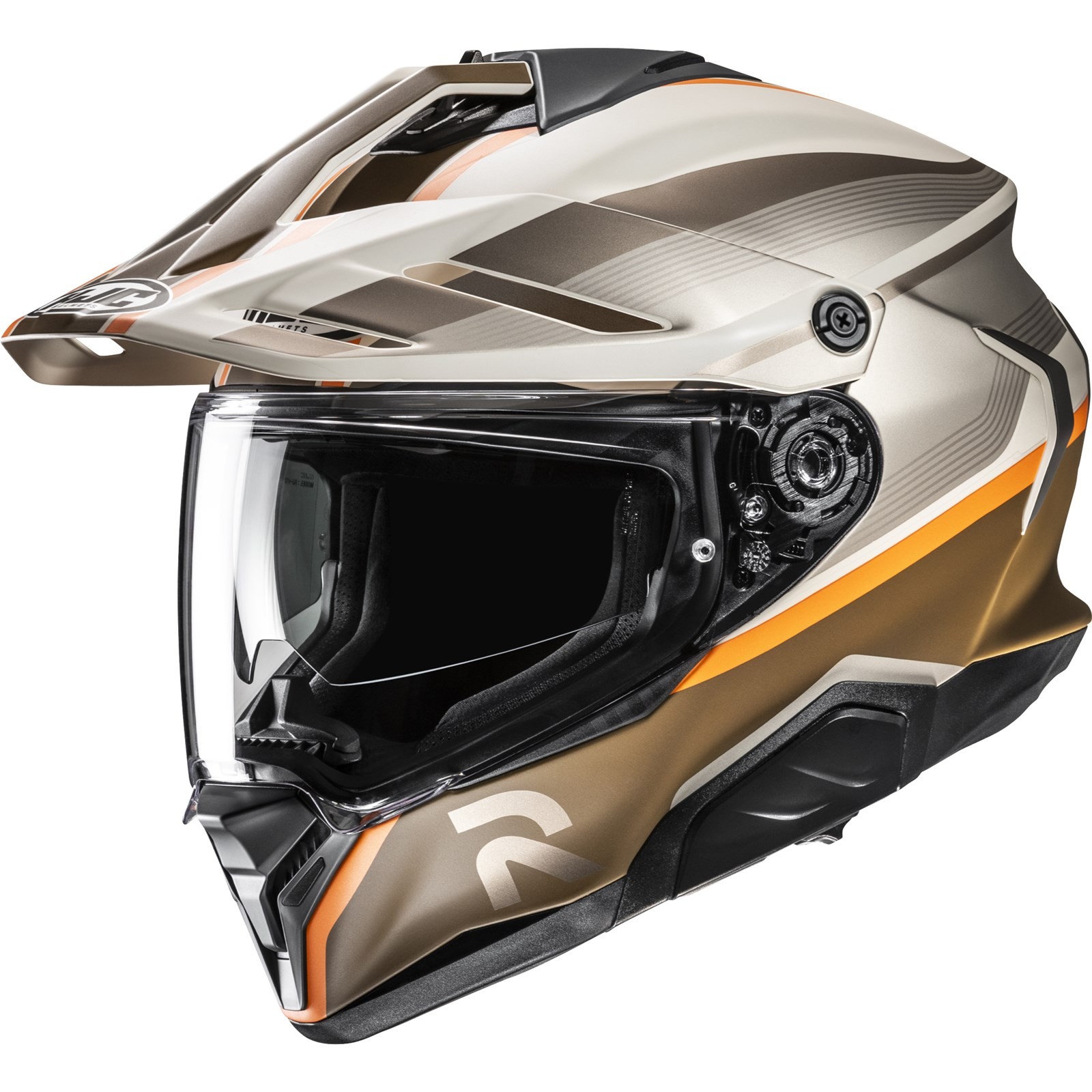 Motorcycle Helmet M - HJC RPHA60 Arbre - off Road Enduro Beige-Brown Matte