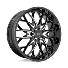26x10 Dub S263 Og Gloss Black Milled Wheel 6x5.5 25mm