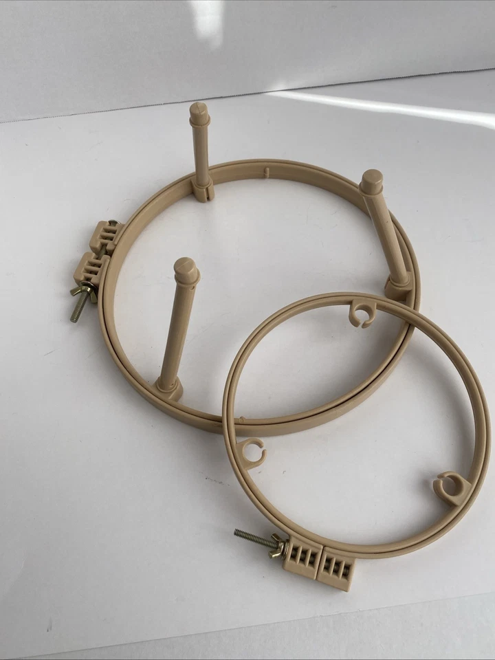 MORGAN Lap Stand 7" & 10" Combo Hoops for Embroidery Punch Needle Cross Stitch - Image 4 of 4