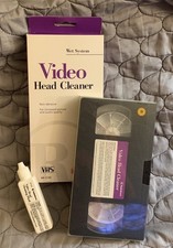 Radio Shack VHS Video Head Cleaning Cassette VCR Solution Tape Wet System UNUSED