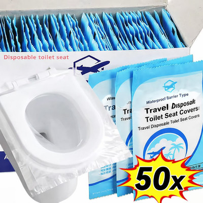 50 Einweg Toilettensitz Auflage Abdeckung WC Cover Schutz Urlaub öffentliche