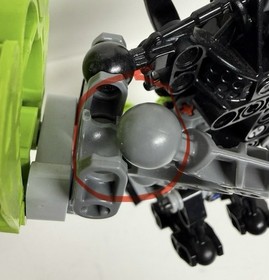 Lego Bionicle Tuma 8991 Black Gray Green Incomplete Action Figure READ