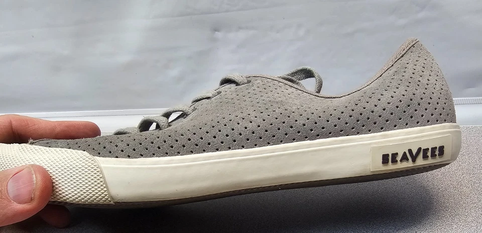 Zapatos clásicos bajos Seavees edición militar para mujer talla 8 gris cuero puntera informales Foto 4 de 4