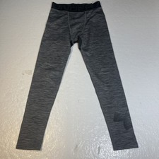 Under Armour Cold Gear Leggings Youth Large Jet Gray Pant