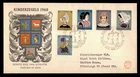 DR WHO 1960 NETHERLANDS FDC CHILD NATIONAL COSTUME SEMI POST COMBO w29759