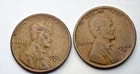 1928-S Lincoln Wheat 1c Pair ~ Fine / VF? ~ 1 Set of 2 Coins ~1 Woody!~ G88