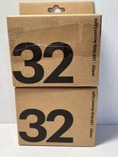 Lot of 2 Jetson Amber LED Light-Up Strips, 32-Foot Long Strip, RGB LED Lights