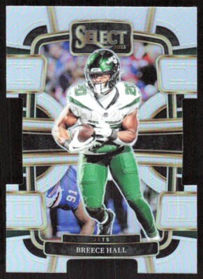 2023 3853E Panini Select SILVER PRIZM DIE-CUT Breece Hall New York Jets #77