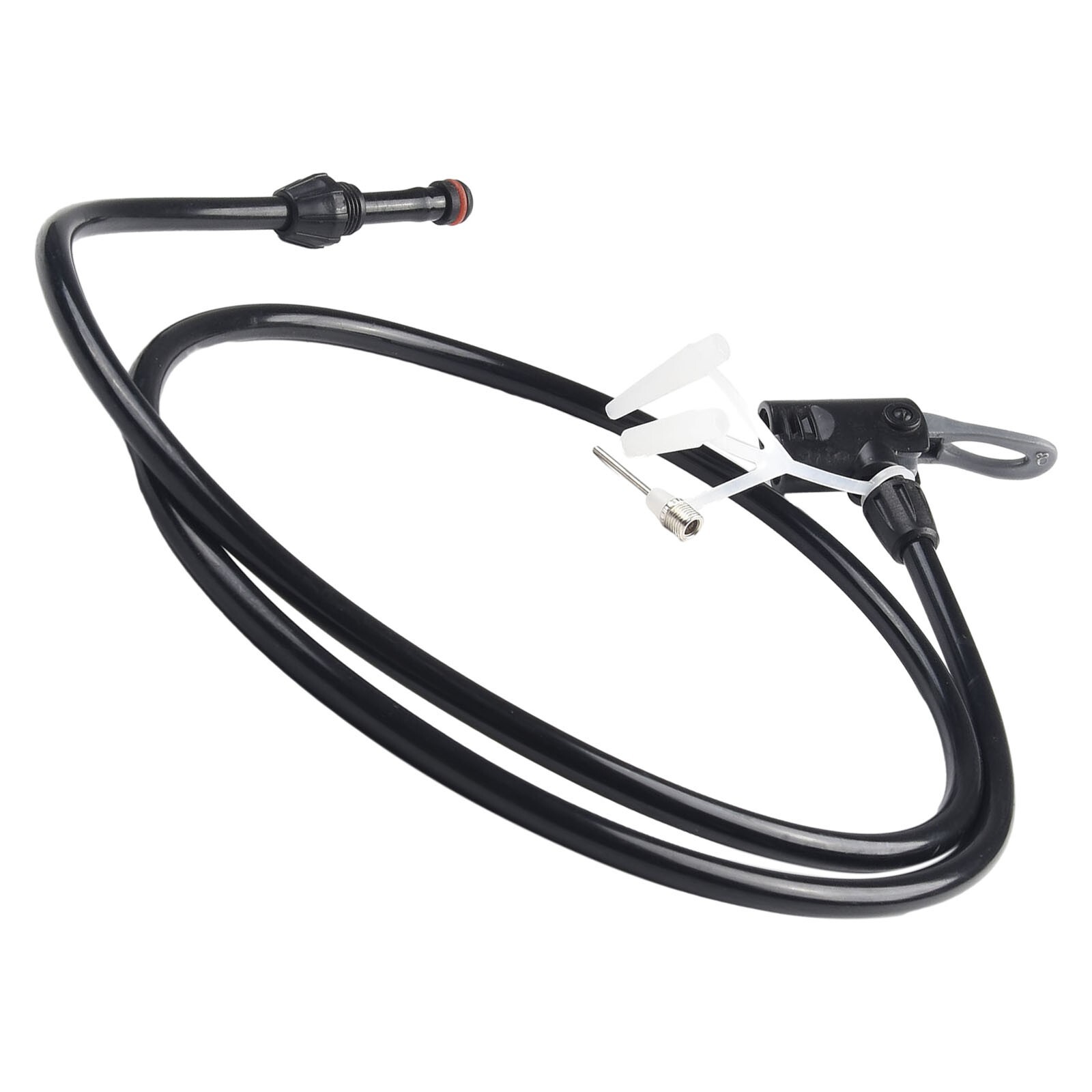 Durable 125cm Bicycle Air Pump Hose Extension Tube Compatible with Most