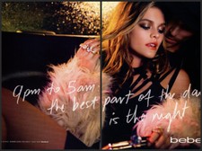 BEBE magazine AD #171 RARE OOP 2013 SEXY MODEL PIN-UP NINA AGDAL 2 PGS