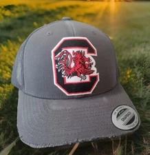 South Carolina Gamecocks Hat Cap Patch, Retro, Vintage, 47 Brand, New Era, Nike.