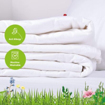 Premium 1 Tog Sommer Bettdecke 100% Baumwolle leichte hypoallergene Steppdecke alle Größen