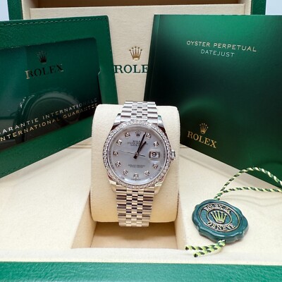 Rolex Datejust 31 NEW 2025 Mother of Pearl Diamond Bezel Diamond Dial Jubilee