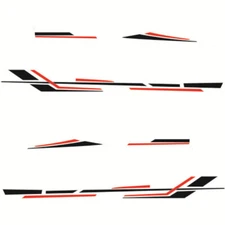 Vinyl Decals Two Side Stripes Graphics Car Stickers Camper RV Trailer Waterproof