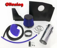 Blue For 2010-2015 Chevy Camaro SS 6.2L V8 Heat shield Cold Air intake Kit